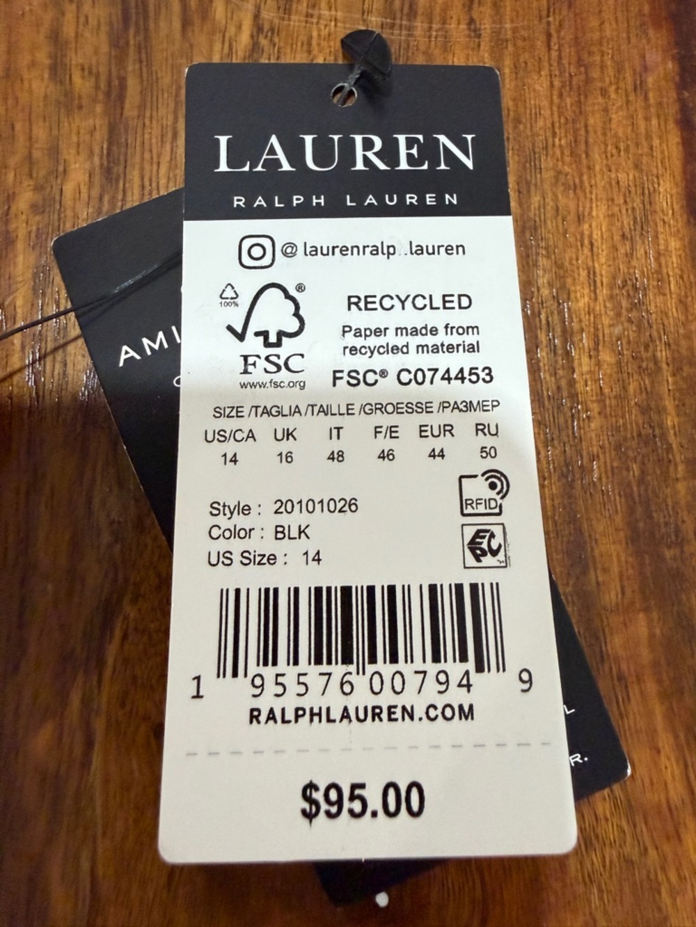NWT Ralph Lauren Black Halter Swim Top - Picture 4 of 8